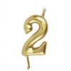 Vela Número 2 Dourado